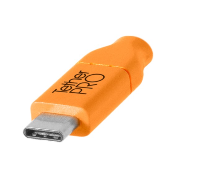 Cuc3415 Org Tether Pro Usb C To Usb C 15 Org Tip Angle
