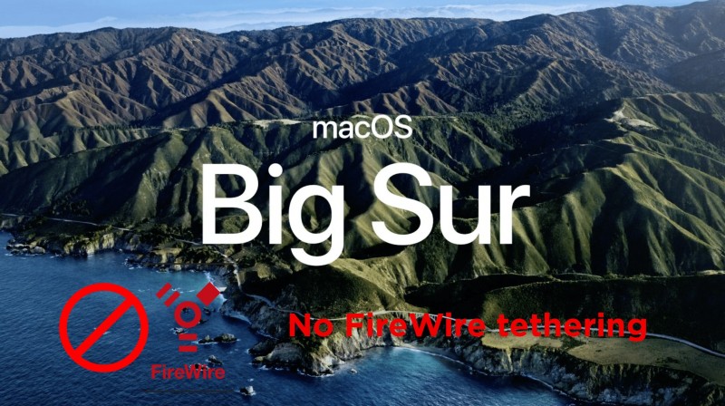 Big Sur Fire Wire Tethering